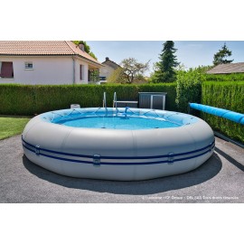 Arrêt par Aqualux Kit piscine Zodiac Original WINKY5105 ronde diamètre ext 6.30 m hauteur 120cm 23 m3