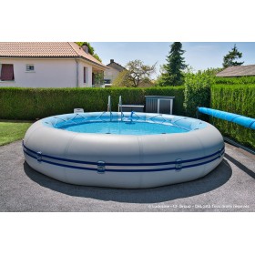 Piscine Marque Zodiac : Arrêt par Aqualux  Piscine Zodiac design WINKY5105 ronde diamètre ext 6.30 m hauteur 120cm 23 m3