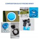 Kit piscine Zodiac Original WINKY4 ronde diam&egrave;tre ext. 5.0 m hauteur 120cm 12 m3