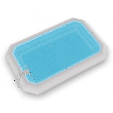 Kit piscine Zodiac Original HIPPO40 rectangle 770x1180cm hauteur 125cm 40m3