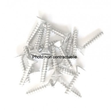 Visserie (sache de 18 pièces) inox pour skimmer Ubbink bouche large réf 7514019