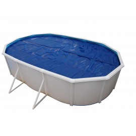 Bâche à bulles pour piscine acier ovale de 730x366cm 180gr Torrente TOI
