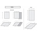 Tapis de sol pour piscine acier de 230cm prot&egrave;ge le liner du contact au sol