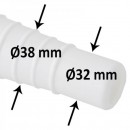 Connection pour 2 tuyaux diam 32-38mm ou 38-38mm ou 32-38mm Torrente Toi