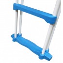 &Eacute;chelle de s&eacute;curit&eacute; avec plateforme pour piscine acier de 120 et 132cm Torrente TOI