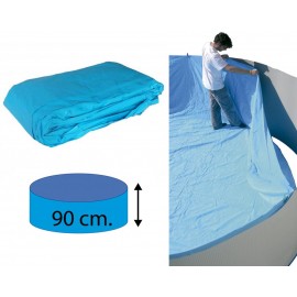 Liner rond pour piscine acier diamètre 400 cm hauteur 90 cm Torrente Toi