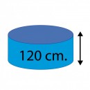 Liner rond pour piscine acier diam&egrave;tre 350 cm hauteur 90 cm Torrente Toi