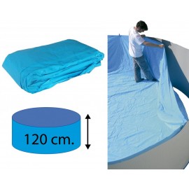 Liner rond pour piscine acier diamètre 350cm hauteur 120 cm 0.60/0.60 Torrente Toi