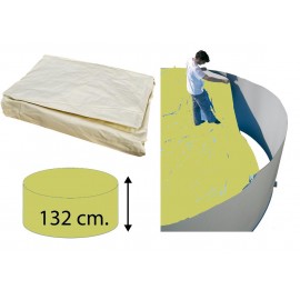 Liner sable rond pour piscine acier diamètre 550cm hauteur 132 cm 40/100 Torrente Toi