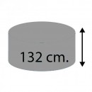 Liner gris rond pour piscine acier diam&egrave;tre 350cm hauteur 132 cm 40/100 Torrente Toi