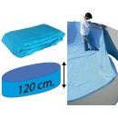 Liner ovale pour piscine acier 500x366 cm hauteur 120cm 33/100 Torrente Toi