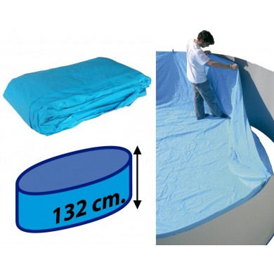 Liner ovale pour piscine acier 550x366 cm hauteur 132 cm 0.40/0.40 Torrente Toi