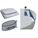Liner gris ovale pour piscine acier 640x366 cm hauteur 132 cm 40/100 Torrente Toi