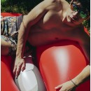 L&egrave;vres rouge gonflable 137 x 144 cm pour piscine ou plage Torrente Toi