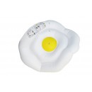 Oeuf sur le plat gonflable 135 x 115 cm pour piscine ou plage Torrente Toi