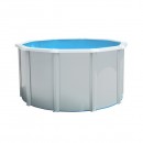 Kit piscine acier Canarias blanc D 230cm haut 120 cm filtration &eacute;chelle Torrente Toi