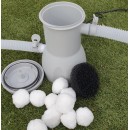 Kit piscine acier Canarias blanc D 230cm haut 120 cm filtration &eacute;chelle Torrente Toi