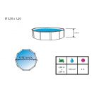 Kit piscine acier Canarias blanc D 320cm haut 120 cm filtration &eacute;chelle Torrente Toi pas cher