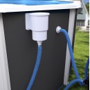 Kit piscine acier Canarias blanc D 230cm haut 120 cm filtration &eacute;chelle Torrente Toi