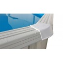 Kit piscine acier Canarias blanc D 230cm haut 120 cm filtration &eacute;chelle Torrente Toi