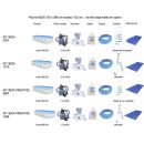 Kit piscine acier Ibiza blanc ovale 640x366cm haut 132 cm filtration &eacute;chelle Torrente Toi