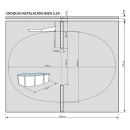 Kit piscine acier Mallorca blanc ovale 500x366cm haut 120 cm filtration &eacute;chelle Torrente Toi pas cher