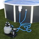 Kit piscine acier Ibiza blanc ovale 550x366cm haut 132 cm filtration &eacute;chelle Torrente Toi