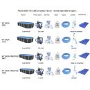 Kit piscine acier Ibiza blanc ovale 730x366cm haut 132 cm filtration &eacute;chelle Torrente Toi
