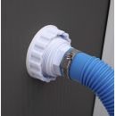 Kit piscine acier Ibiza blanc ovale 550x366cm haut 132 cm filtration &eacute;chelle Torrente Toi