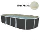 Kit piscine acier Ibiza anthracite ovale 915x457cm haut 132 cm filtration &eacute;chelle Torrente Toi