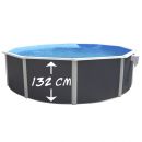 Kit piscine acier Magnum blanc haut 132cm filtration &eacute;chelle Torrente Toi