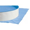 Kit piscine acier Magnum blanc ovale haut 132 cm filtration &eacute;chelle Torrente Toi