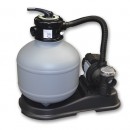 Kit piscine acier ronde Prestige blanc haut 132cm liner bleu 60/100 filtration &eacute;chelle Torrente Toi