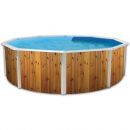 Kit piscine acier D&eacute;coh'Tool Pinus D 350cm haut 120 cm filtration &eacute;chelle Torrente Toi pas cher