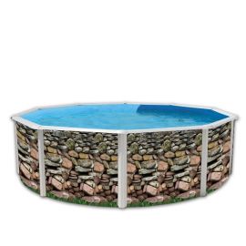 Kit piscine acier Décoh'pool Muro haut 120 cm filtration échelle Torrente Toi pas cher