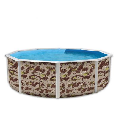 Kit piscine acier Décoh'Tool Pinus D 460cm haut 120 cm filtration échelle Torrente Toi pas cher