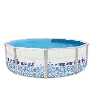 Kit piscine acier Décoh'Tool Pinus D 640cm haut 120 cm filtration échelle Torrente Toi pas cher