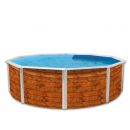 Kit piscine acier D&eacute;coh'Tool Pinus D 460cm haut 120 cm filtration &eacute;chelle Torrente Toi pas cher