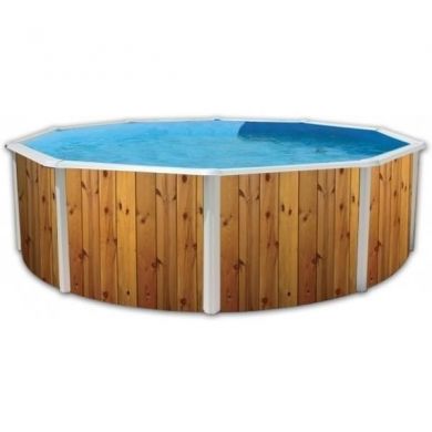 Kit piscine acier Décoh'Tool Pinus D 460cm haut 120 cm filtration échelle Torrente Toi pas cher