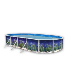 Kit piscine acier Decoh'pool Océan ovale 4 tailles disponibles haut 120 cm filtration échelle Torrente Toi