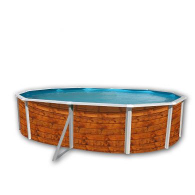 Kit piscine acier Decoh'tool Océan ovale 4 tailles disponibles haut 120 cm filtration échelle Torrente Toi