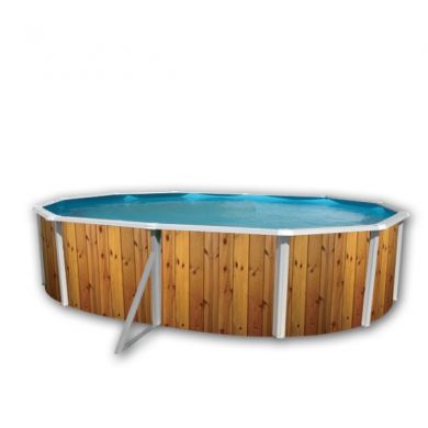 Kit piscine acier Decoh'tool Océan ovale 4 tailles disponibles haut 120 cm filtration échelle Torrente Toi
