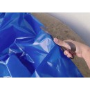 Tapis de sol pour piscine acier de 230cm prot&egrave;ge le liner du contact au sol