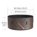 Spa Gonflable MSpa Mono Wifi 4 &agrave; 6 persones 173 cm Luxe et Technologie