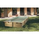 Piscine bois Azura Ubbink 350x505cm H 126cm liner bleu ou beige