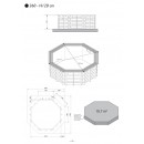 Piscine  Sunwater All in ONE 360 profondeur 120 cm hexagonale liner bleu