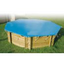 B&acirc;che de s&eacute;curit&eacute; Ubbink pour piscine bois octogonal 360 cm