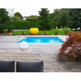 Piscine bois Azura Ubbink carrée 300x300cm H 126cm liner bleu ou beige