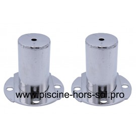 Lot de 2 ancres pour support échelle piscine rectangulaire