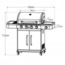 Cuisine d'&Eacute;t&eacute; Fidgi Cook'in Garden 4 Br&ucirc;leurs Pack Complet Barbecue Desserte et &Eacute;vier